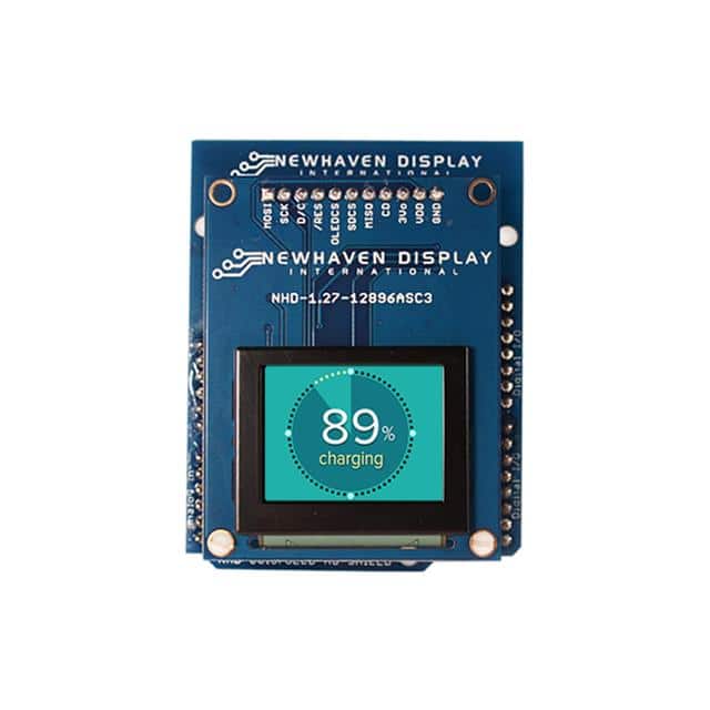 NHD-1.27-AU-SHIELD OLED 1.27" 128X96 SHIELD SPI