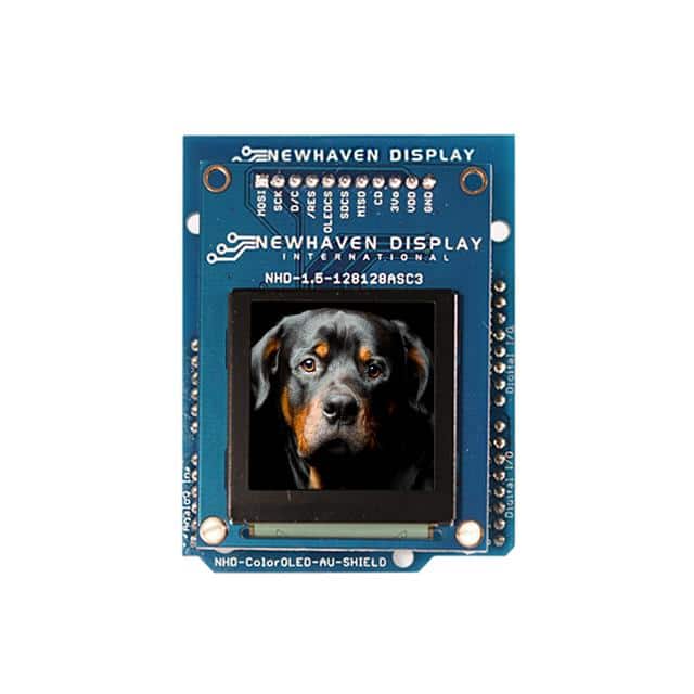 NHD-1.5-AU-SHIELD OLED 1.5" 128X128 SHIELD SPI