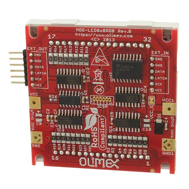 MOD-LED8X8RGB LED BD MSP430 MATRIX RGB 8X8