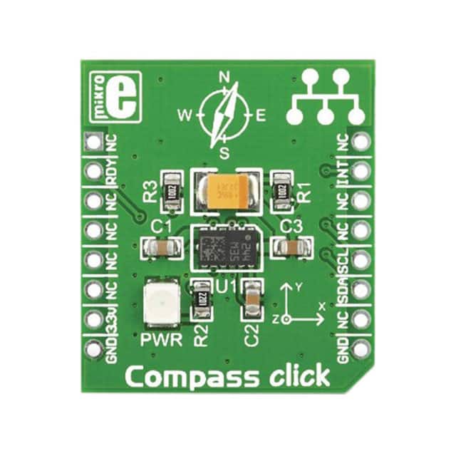 MIKROE-1386 BOARD ADD-ON COMPASS CLICK