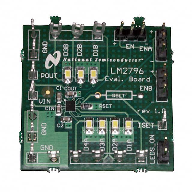 LM2796TLEV BOARD EVALUATION LM2796TL