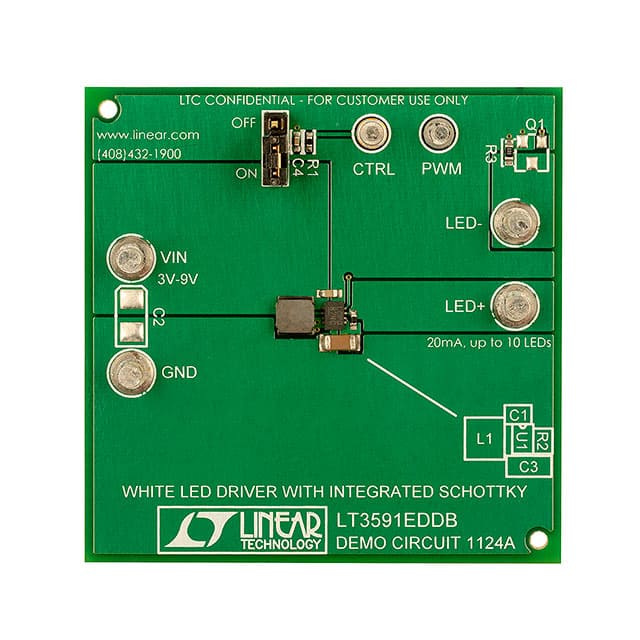 DC1124A BOARD DEMO FOR LT3591EDDB