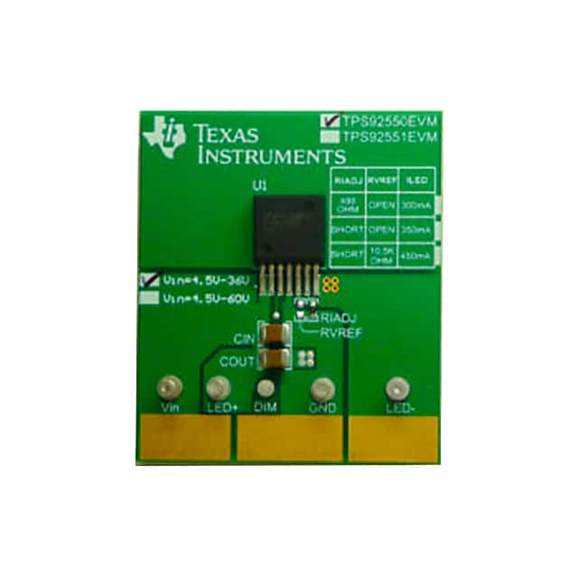 TPS92550EVM/NOPB MODULE EVAL FOR TPS92550