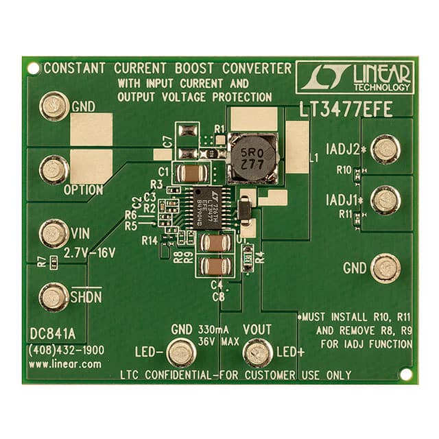 DC841A BOARD DEMO FOR LT3477EFE