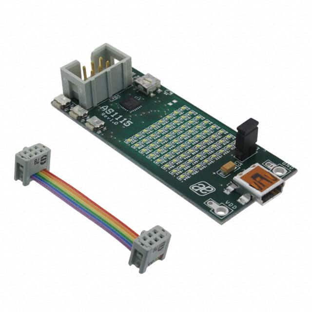 AS1115-QF_DK_ST R BOARD DEMO AS1115 RED