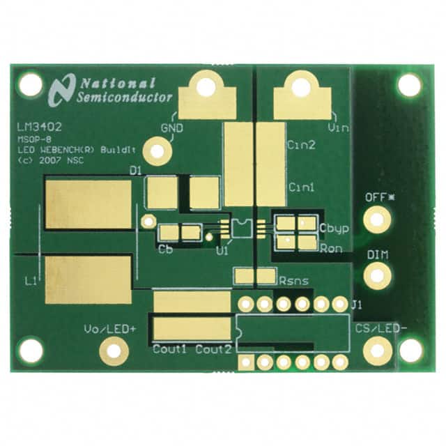 551600003-001A BOARD WEBENCH MSOP LM3402