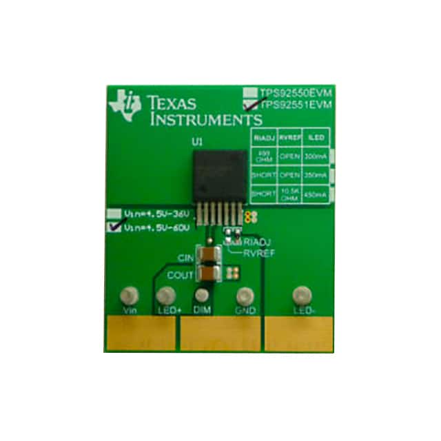 TPS92551EVM/NOPB MODULE EVAL FOR TPS92551