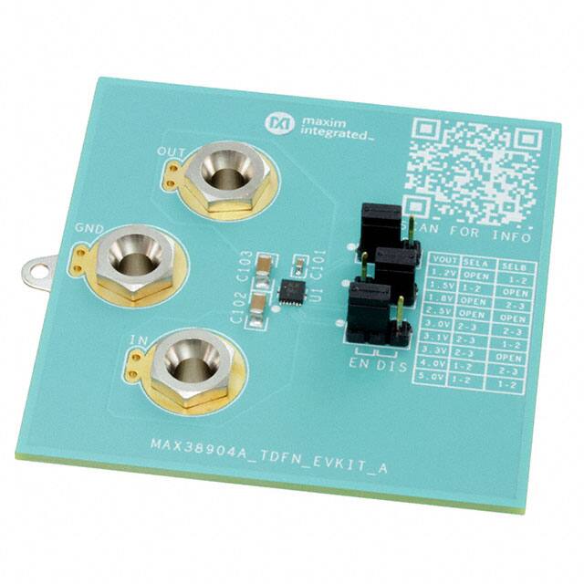 MAX38904AEVK#TDFN EVAL LDO 2A REG MAX38904