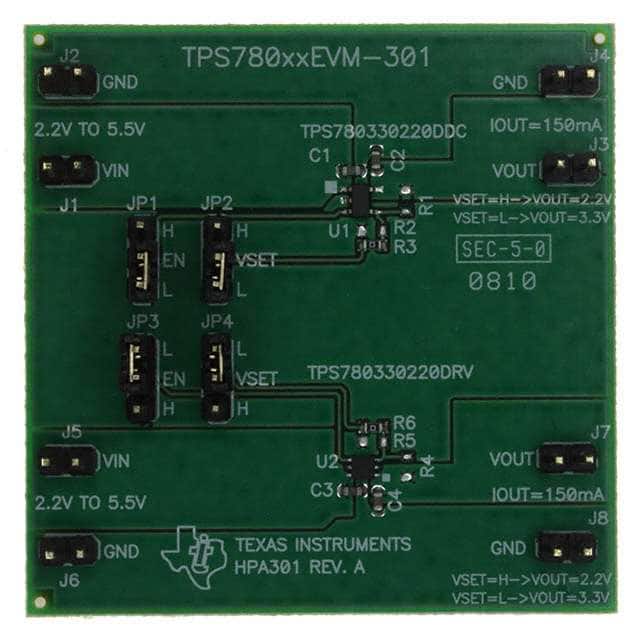 TPS780XXEVM-301 EVAL MODULE FOR TPS780XX-301