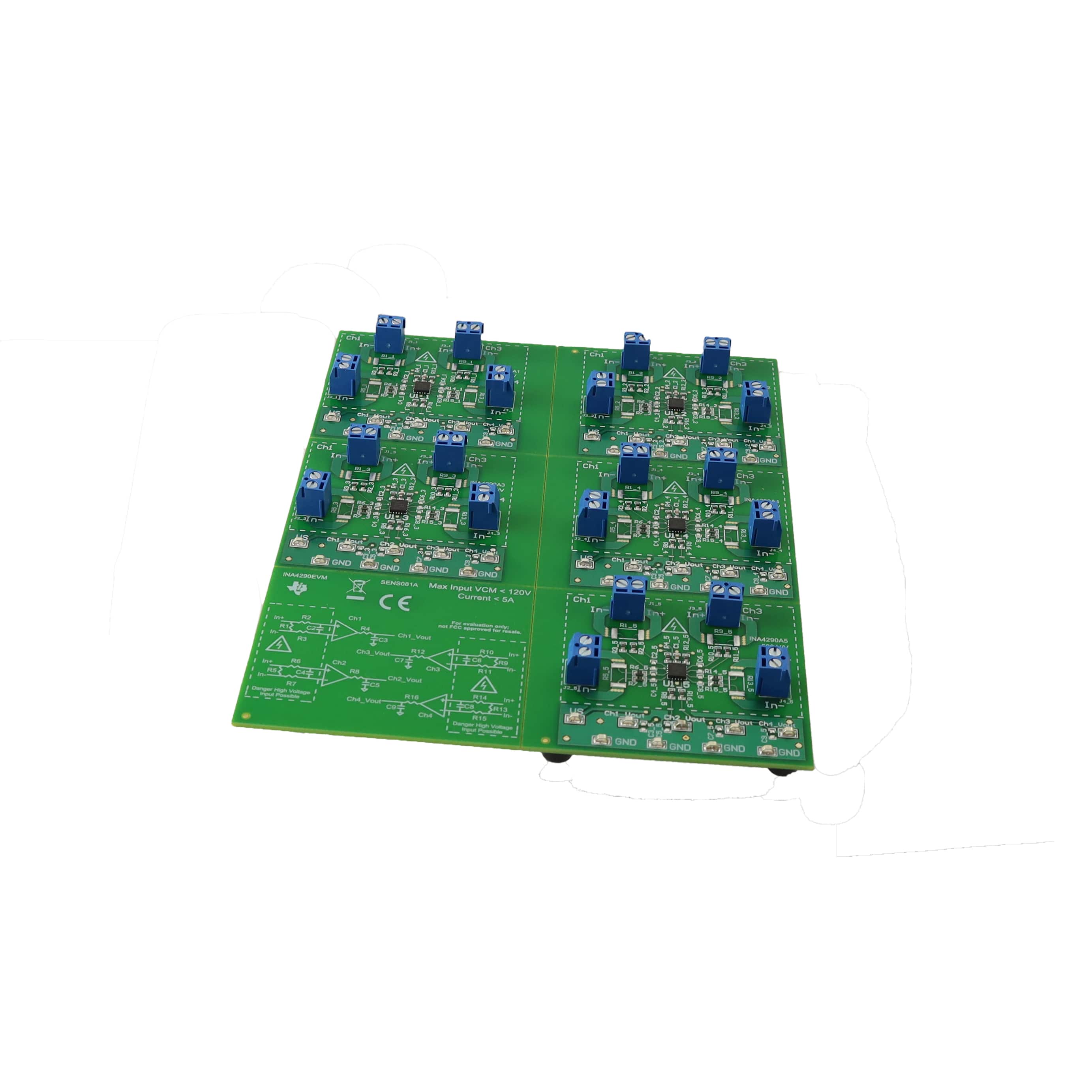 INA4290EVM INA4290 120-V, COMMON-MODE, QUAD