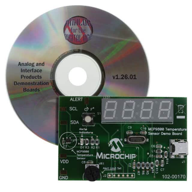 MCP9800DM-TS1 DEMO BOARD TEMP SENSOR MCP9800