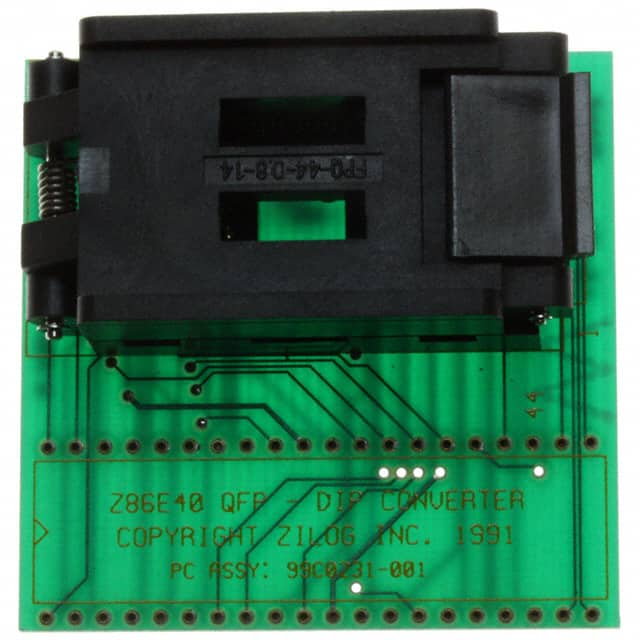 Z86E4001ZDF Z8 44QFP TO 40DIP ADAPTER