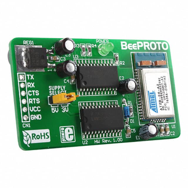 MIKROE-291 BOARD BEE PROTO W/ATZB-24-A2/B0