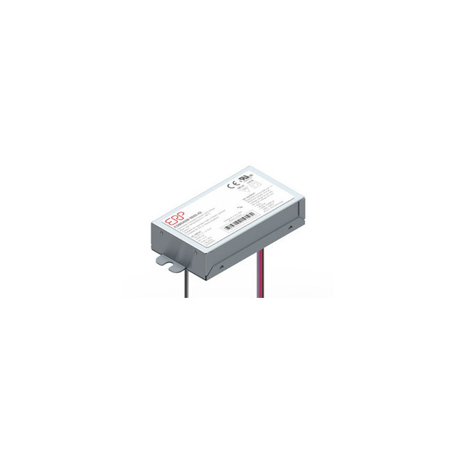 ESM050W-1200-42 Constant Current LED driver from ERP Power, 50W output, 120VAC input, 1.2A constant current with 28-42V output range. Features 87% efficiency, dimming via ELV/Triac, and protections: OCP, OTP, SCP.