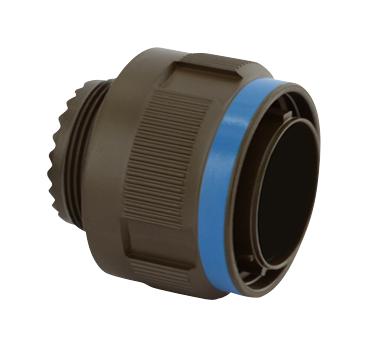 8D515W19PN The 8D515W19PN is a 19-position circular connector plug with male pins, gold crimp contacts, and threaded coupling. It features a shielded aluminum shell with olive drab cadmium finish and IP67 sealing.