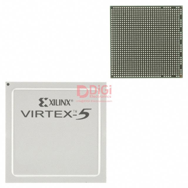 XC5VLX50T-1FF1136I The Xilinx XC5VLX50T-1FF1136I is a Virtex-5 LXT series FPGA. It features 480 I/O and 46080 logic cells.