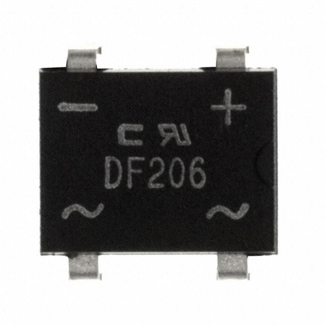 DF206-G BRIDGE RECT 1PHASE 600V 2A 4-DF