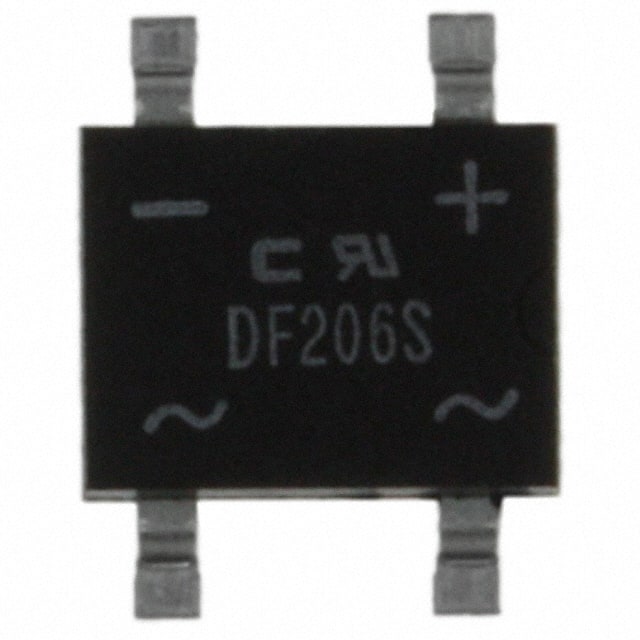 DF206S-G BRIDGE RECT 1PHASE 600V 2A DFS