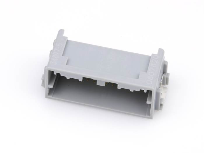 34897-8241 Molex 34897-8241 is a 24-position, single-row, right-angle surface mount header from the Mini50 series. It features a polarization key B and is RoHS3 compliant.