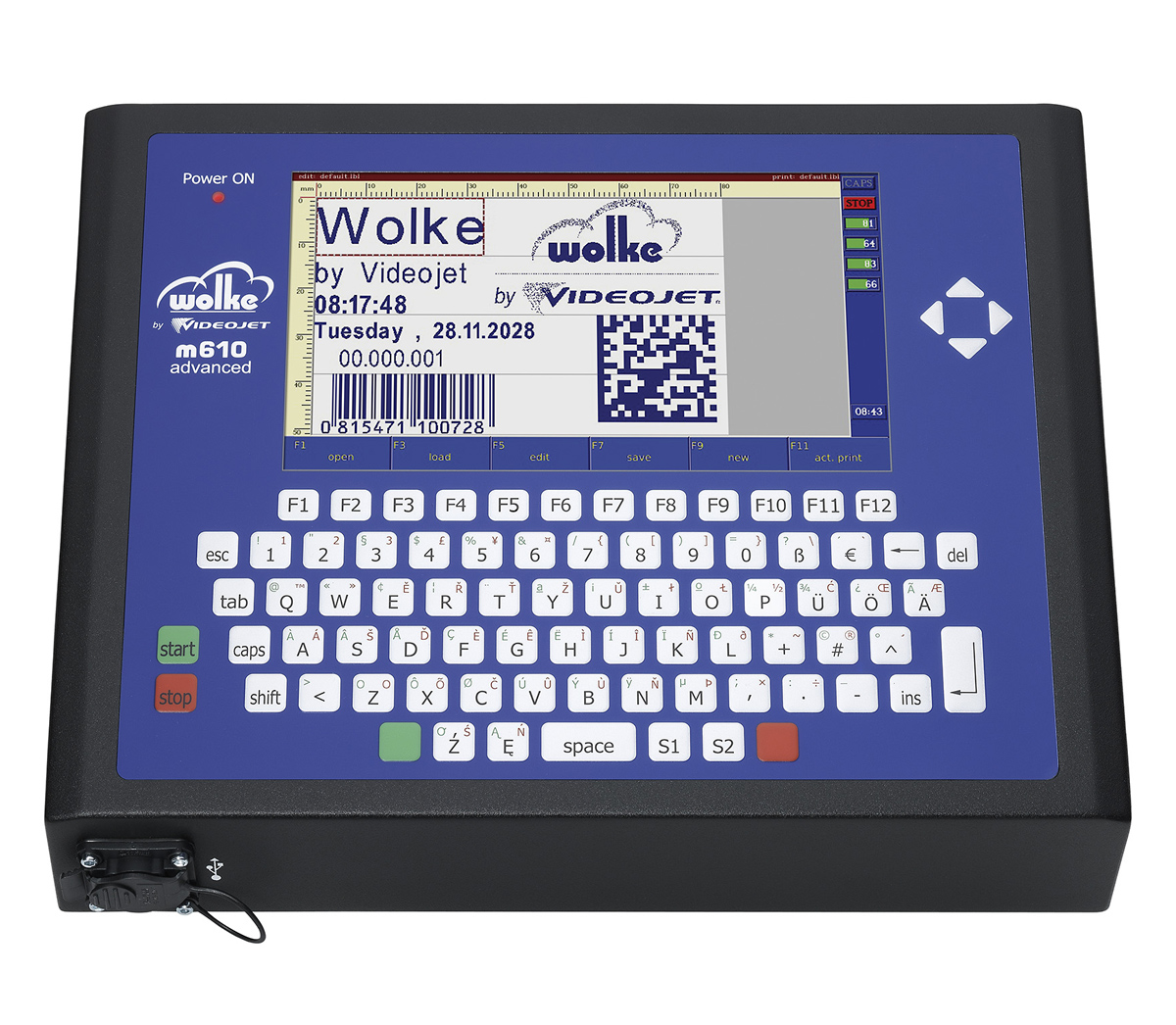 M600 The HP M600 is a Thermal Inkjet Printer designed for complex coding applications. It offers a maximum print resolution of 600 x 600 dpi and print speeds up to 75 m/min.