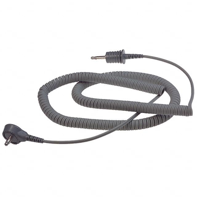2370 COILED CORD DUAL COND GND 10'