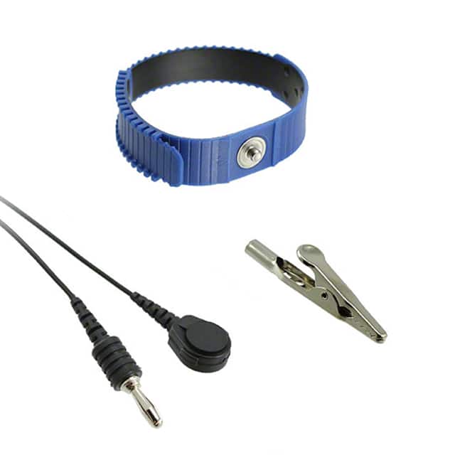 4650 WRIST BAND 4MM STUD BLUE CORD 5'