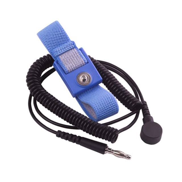 WB1839 WRIST STRAP SET, BLACK, 6', 10MM