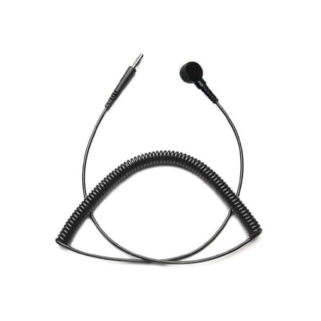 DK-CC0043 12' COIL CORD, BLACK, 4MM, CLASS