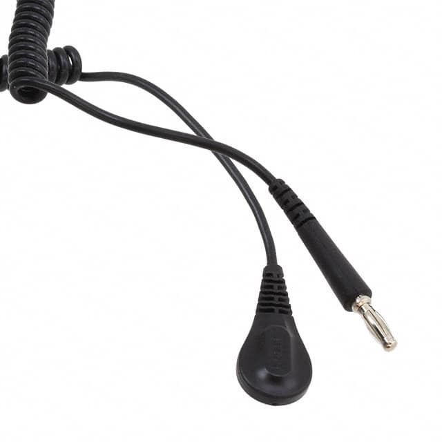 09682 CORD COILED BLACK 20' 4MM