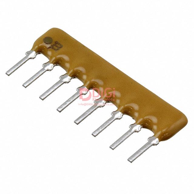 CAT10-560J4LF The Bourns CAT10-560J4LF is a 4-resistor network array with a resistance of 56 Ohms and a tolerance of ±5%. It features an isolated circuit type and a surface mount package.
