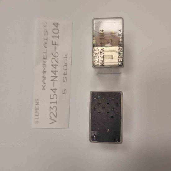 V23154-N4426-F104 The Siemens V23154-N4426-F104 is a relay with a 24V voltage rating and 2A current rating.