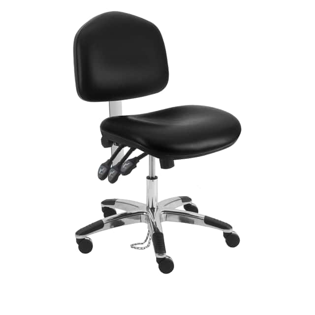 WAS-DV-TLC+BLACK BENCHPRO VINYL ESD WIDE CHAIR DE