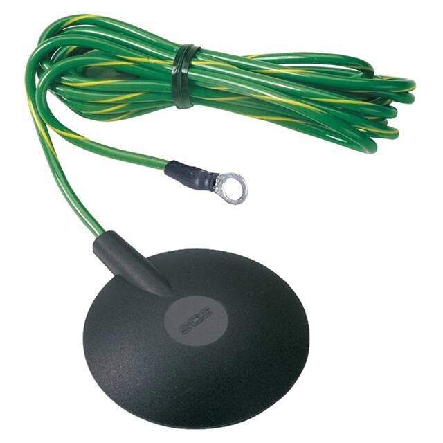 770115 GROUND CORD 10MM STUD 15' NO RES