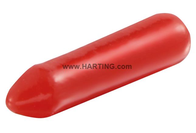 20800001080 This Harting 20800001080 is a red protection cap designed for LC male contacts. It is constructed from PVC and supplied in packs of 100.