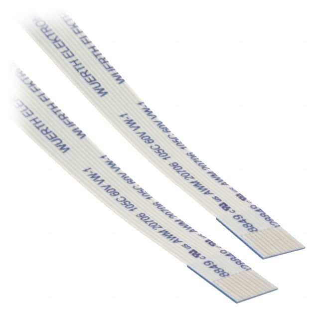687610200002 CABLE FFC 10POS 0.50MM 7.87"
