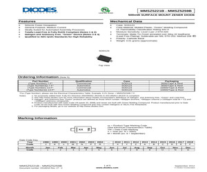 MMSZ5232BQ-13-F The Diodes Incorporated MMSZ5232BQ-13-F is a voltage regulator diode. It features a Matte Tin terminal finish and is RoHS3 compliant.