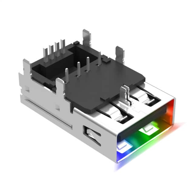 54-00266 CONN RCPT USB2.0 TYPEA RGB LED