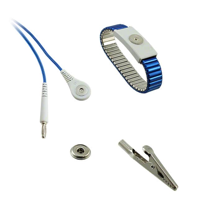 09198 WRISTSTRAP JEWEL ADJ METAL 6'CRD