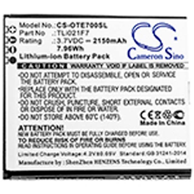 TLI021F7 BATTERY Replacement for Alcatel TLI021F7