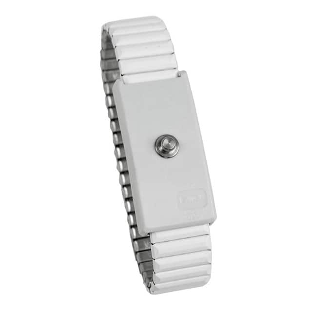 09230 WRISTBAND, JEWEL, ADJ METAL, WHI