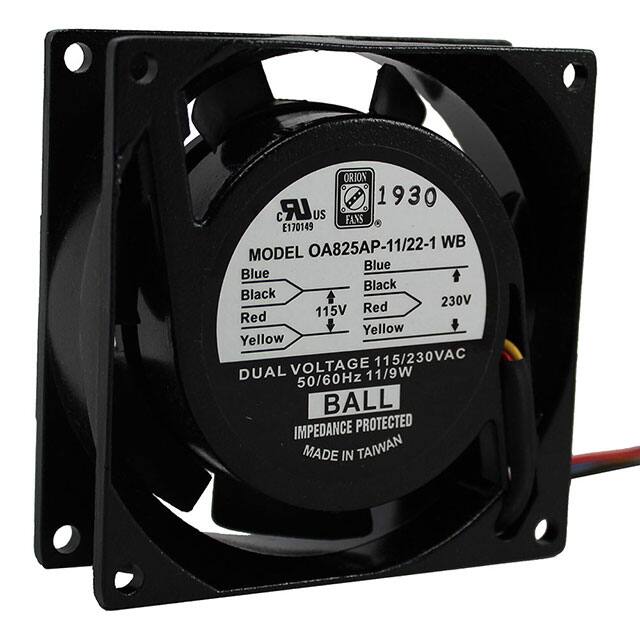 OA825AP-11/22-1WB FAN AXIAL 80X27MM 115/230VAC