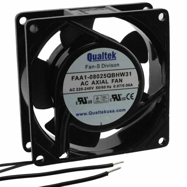 FAA1-08025QBHW31 FAN AXIAL 80X25MM 230VAC WIRE