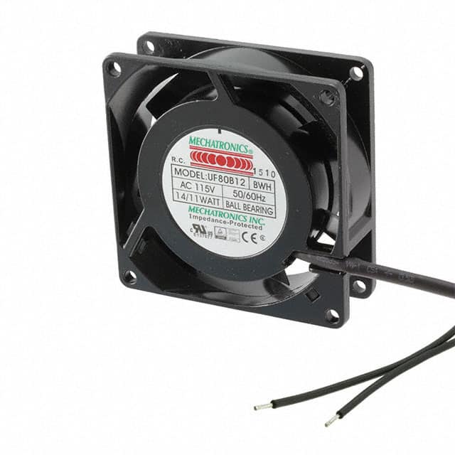 UF80B23-BWHR FAN AXIAL 80X25MM 230VAC WIRE