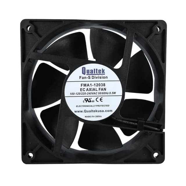 FMA1-12038WBHT12 EC FAN, 120X120X38MM, 2-BALL BEA
