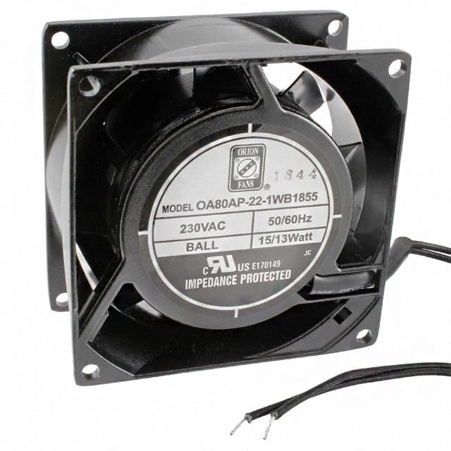 OA80AP-22-1WB1855 FAN AXIAL 80X38MM 230VAC WIRE