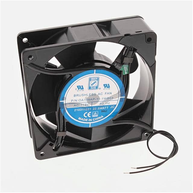 OA109AP-11-1WB03 FAN AC, 110V BALL W/THERMAL CT