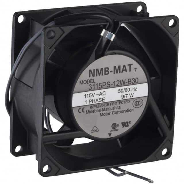 3115PS-12W-B30-A00 FAN AXIAL 80X38MM 115VAC WIRE