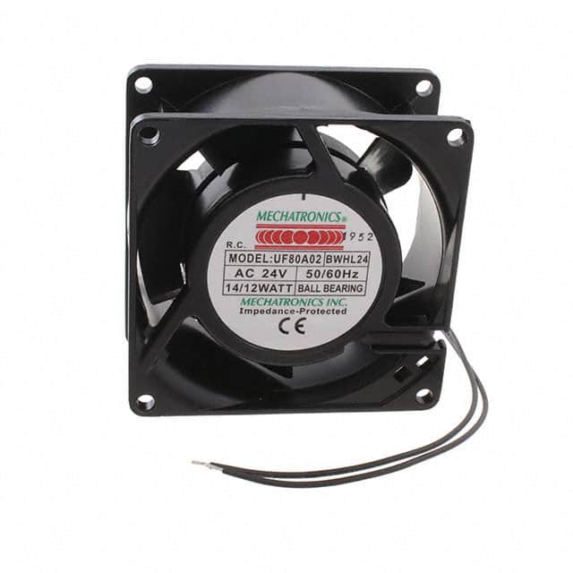 UF80A02-BWHR-L24 FAN AXIAL 80X38MM BALL WIRE