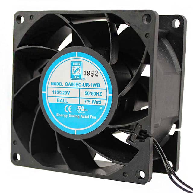 OA80EC-UR-1WB EC FAN 80X38MM 85-265VAC 39CFM