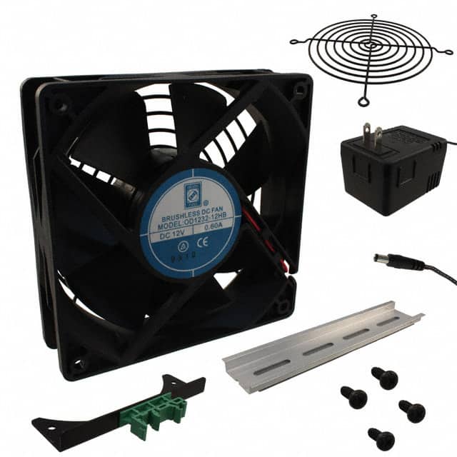 OD1232-SPOT/DIN FAN AXIAL 120X32MM BALL 120VAC